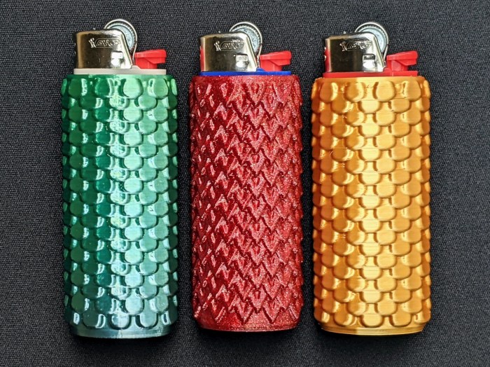 Mini BIC Lighter Case with Key Ring Hole and Clip by DickF | Download ...