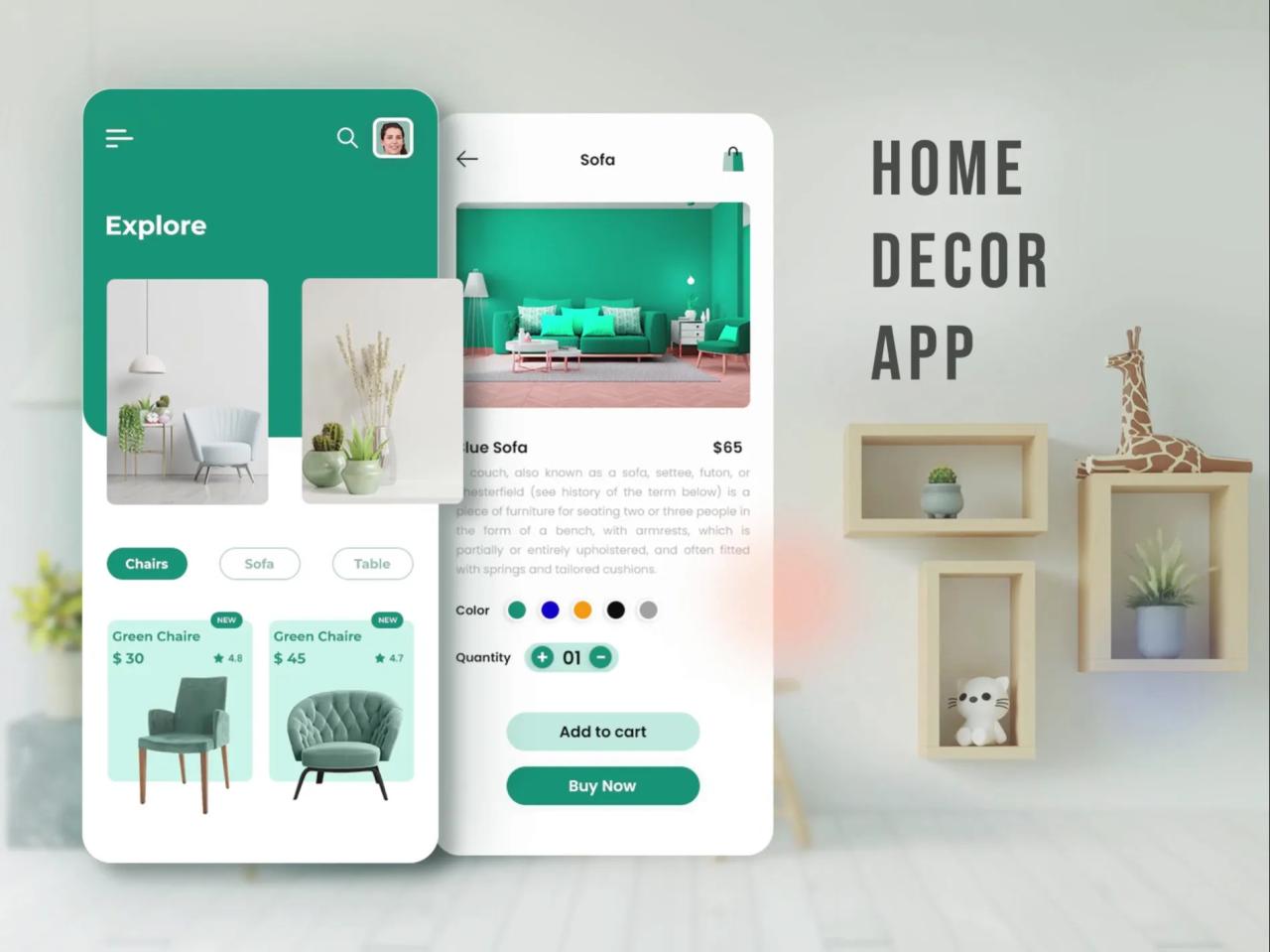 Home Decor App Development designs, themes, templates and downloadable ...